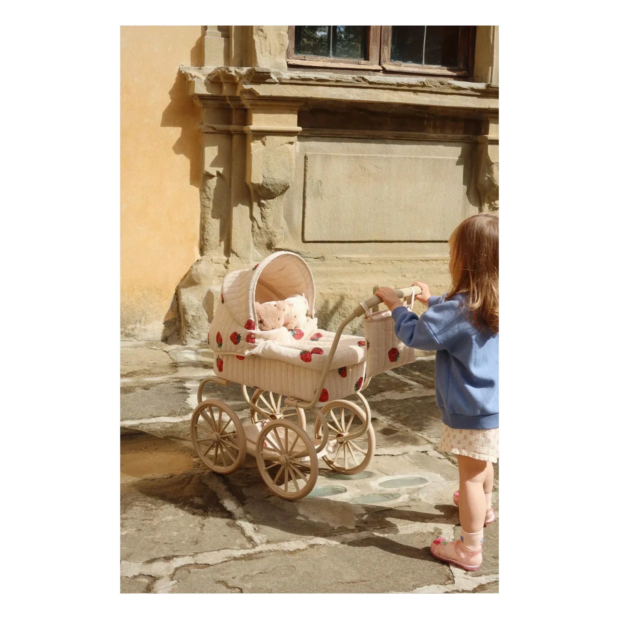 Konges Sløjd - Minnie Strawberry Baby Stroller | Beige