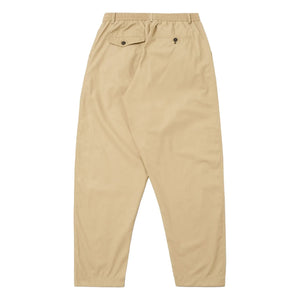 Universal Works - Pleated Track Poly Tech Trousers | Beige