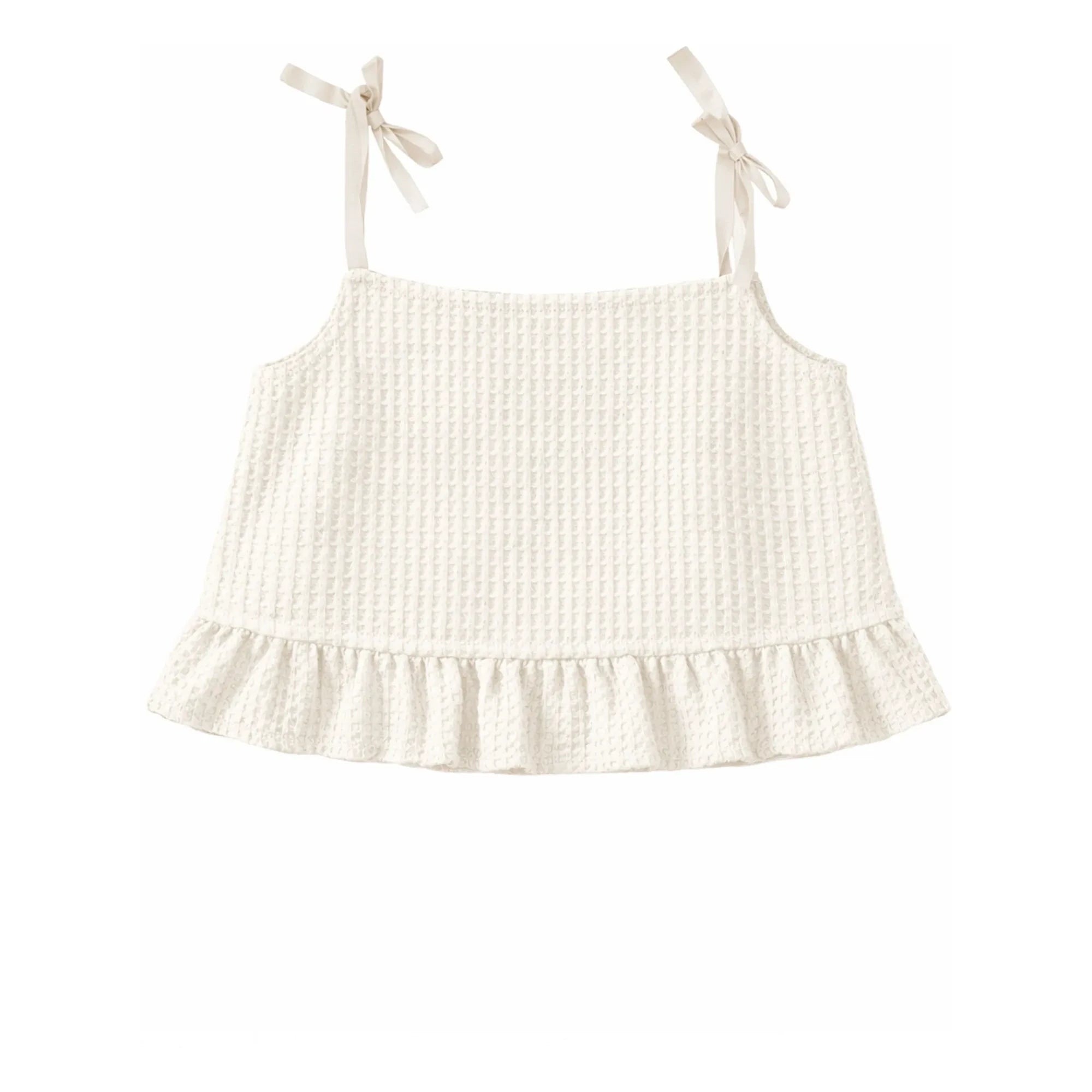 THE LiTTLE POETS - Rosalia Organic Cotton Crop Top | White