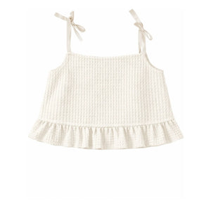 THE LiTTLE POETS - Rosalia Organic Cotton Crop Top | White