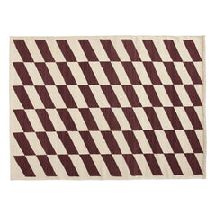 Hay - Shift Kelim Rug | Burgundy