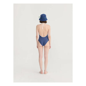 Bobo Choses - Dark Blue Seersucker One Piece Swimsuit