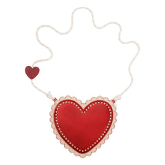 Mimi & Lula - Festoon Heart Bag | Red
