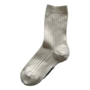 Holmm - Max Open Knit Cashmere Socks | Cream