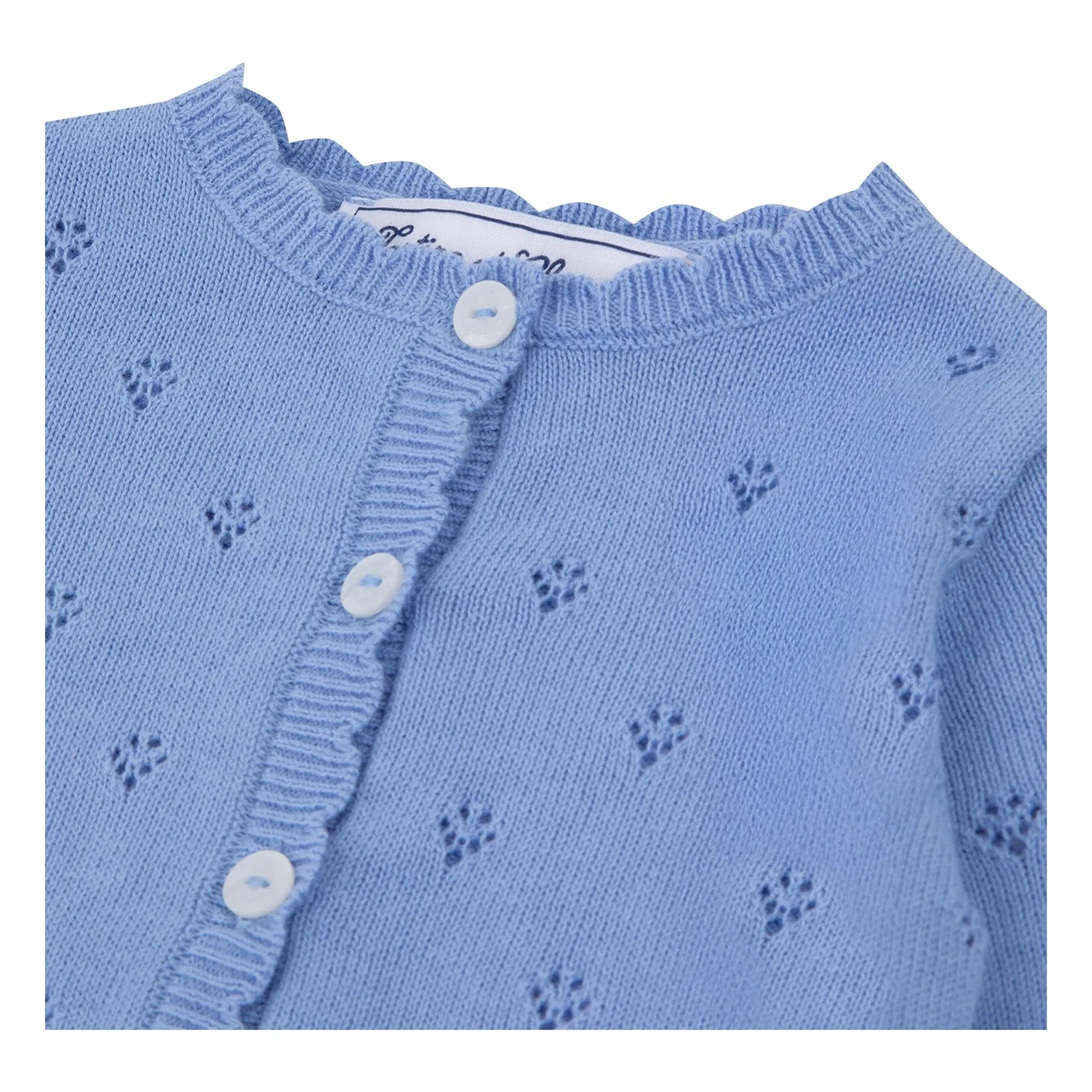 Tartine et Chocolat - Ribbed cardigan | Blue