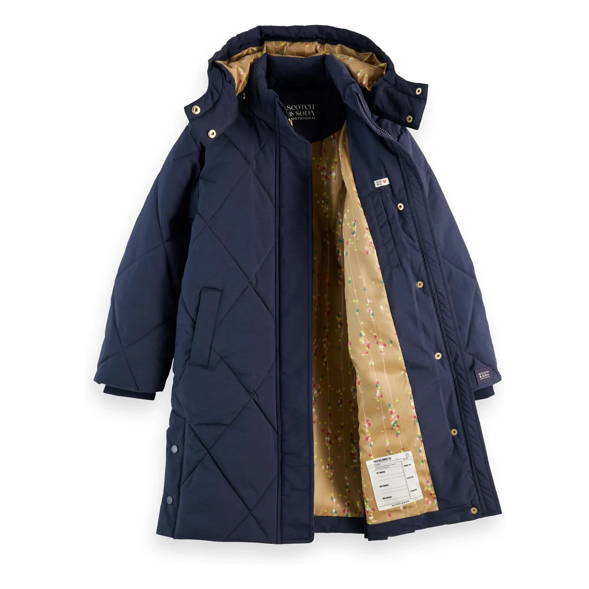 Scotch & Soda - Long padded coat | Navy