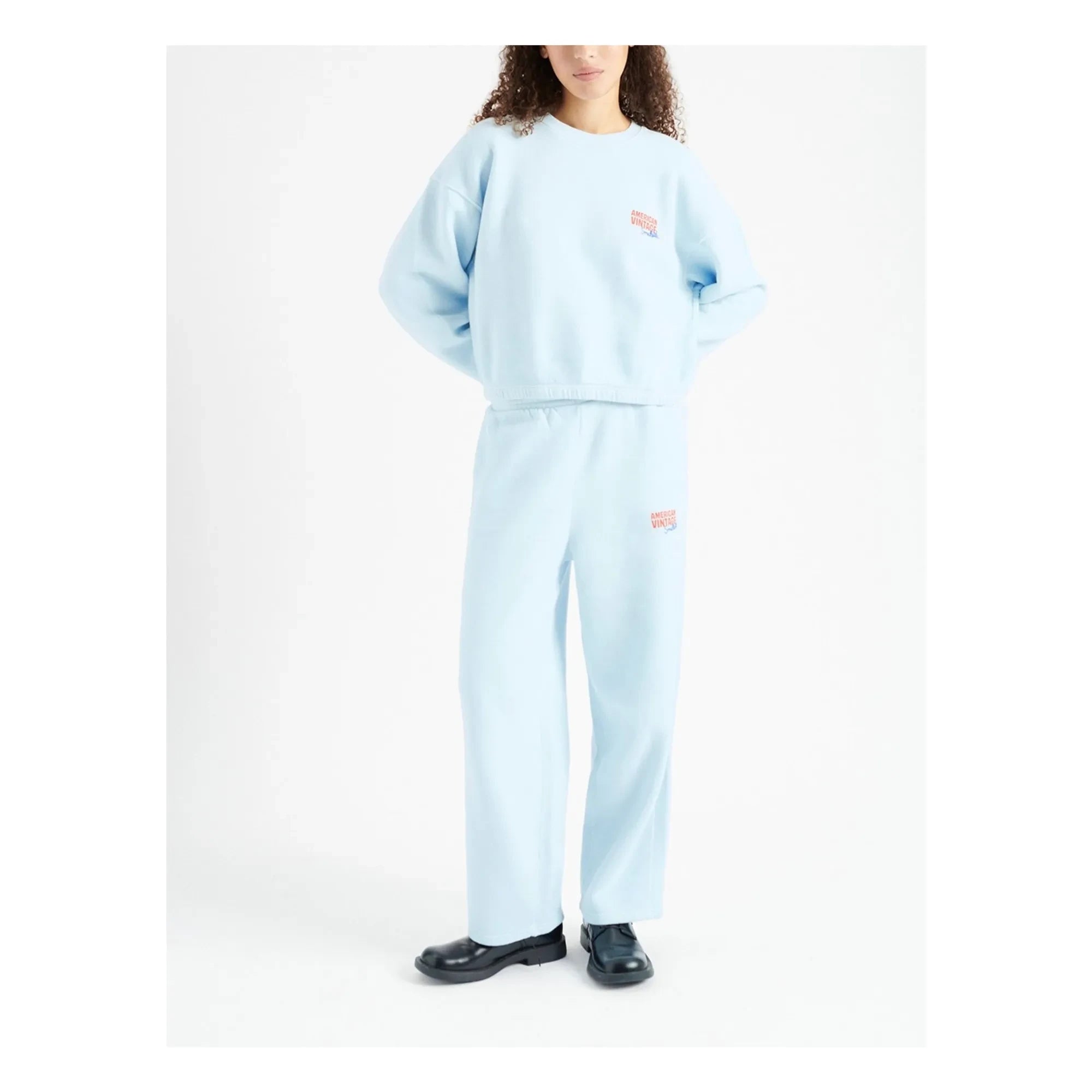 American Vintage - American Vintage X Smallable Collaboration - Izubird Sweatshirt | Light Blue