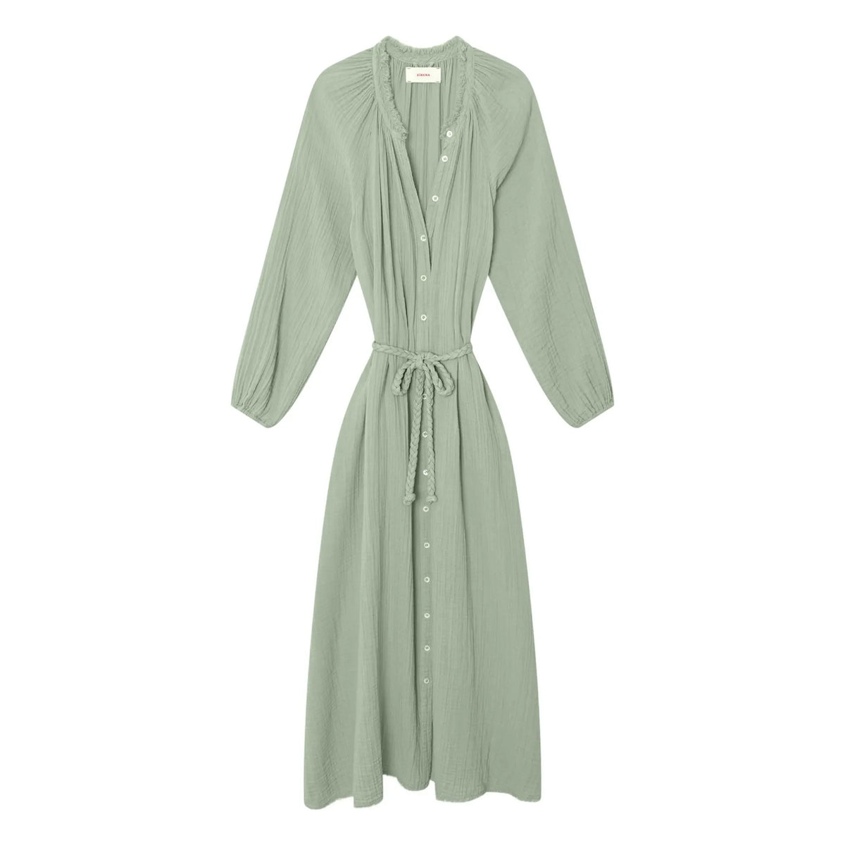 Xirena - Andrea Pamuk gazlı elbise | Su yeşili