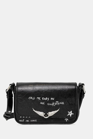 ZADIG&VOLTAIRE LE ZAZI VINTAGE GRAFFITI Deri Çanta