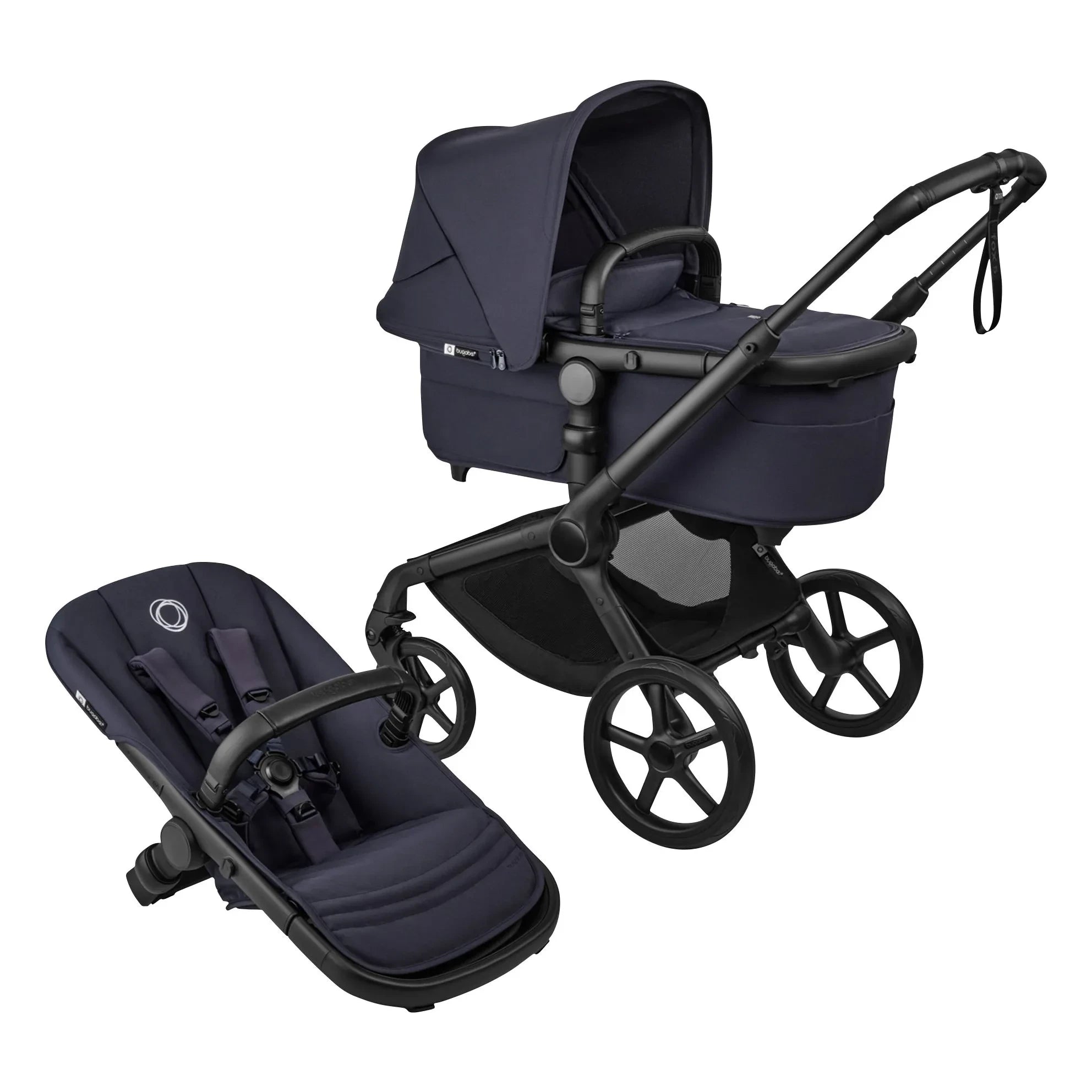 Bugaboo - Bugaboo Fox 5 Renew - All-Terrain Baby Stroller Frame Black | Indigo