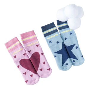 Victoria - Star socks | Blue