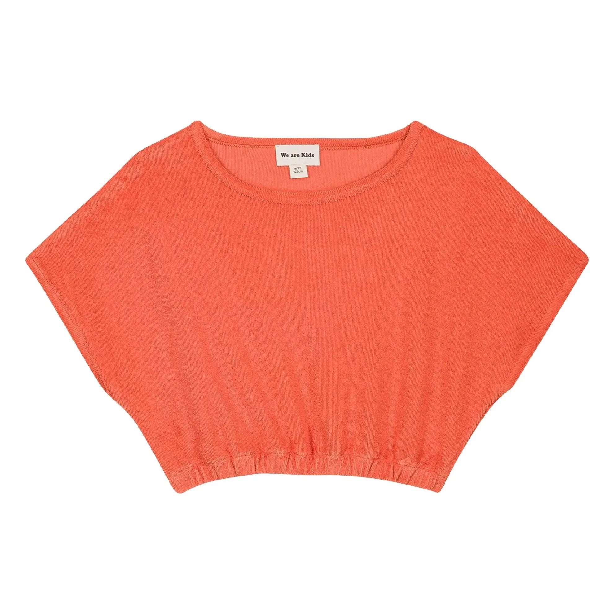 We Are Kids - Crop Bree Organic Cotton T-Shirt | Coral