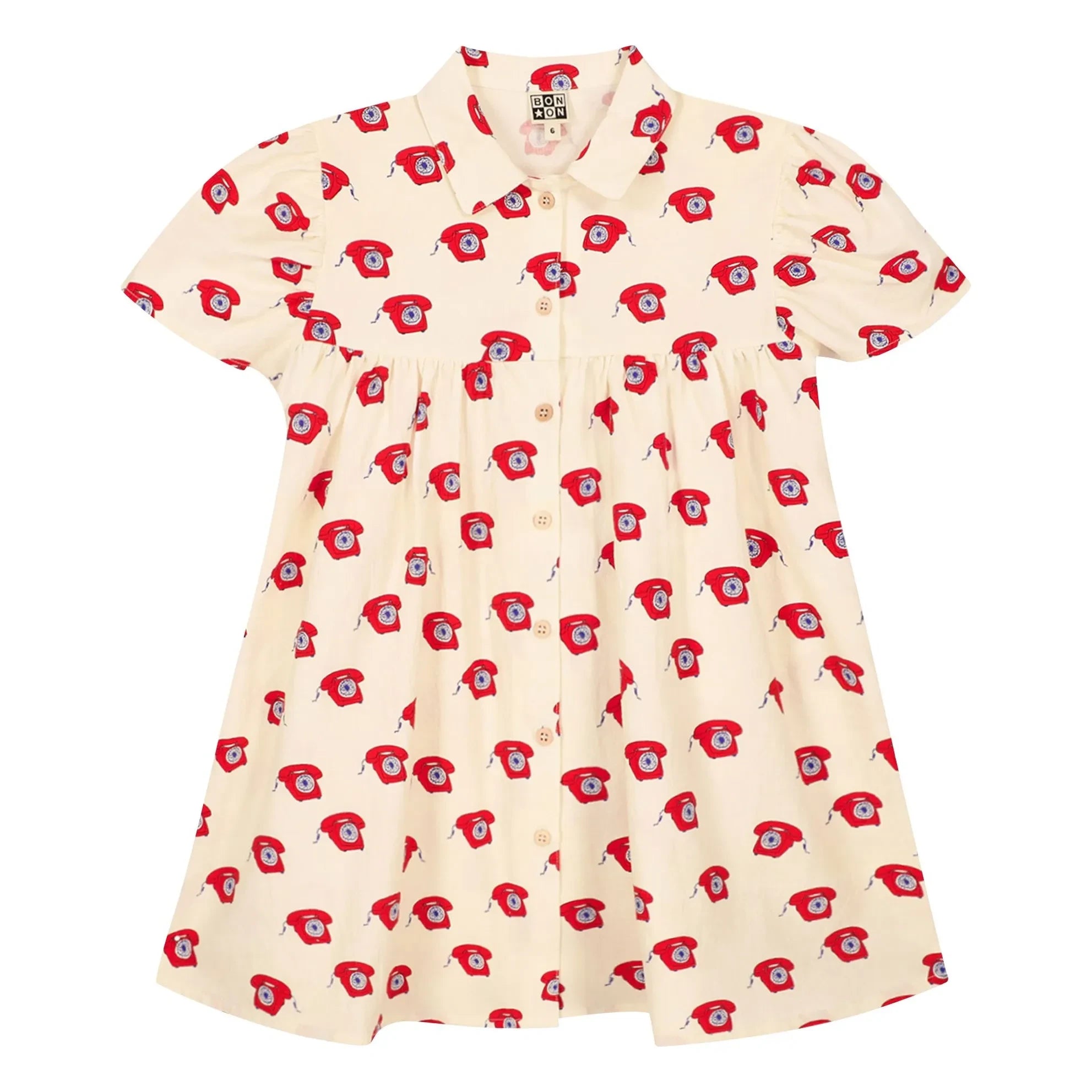 Bonton - Lulu Shirts with Telephones | Red