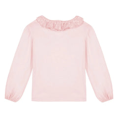 Bonton - Piris fırfırlı yakalı T-shirt | Pembe