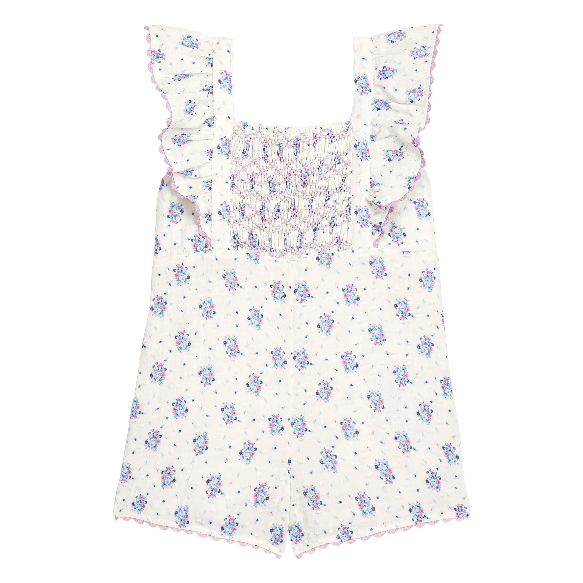 Louise Misha - Shalina Floral Romper | Cream