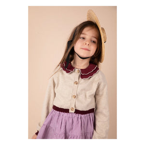 Loir - Chiné Bolero Cardigan | Beige