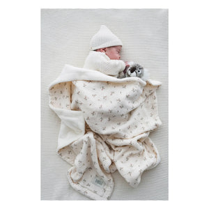Babyshower - Roseberry Seasonal Blanket | Ecru