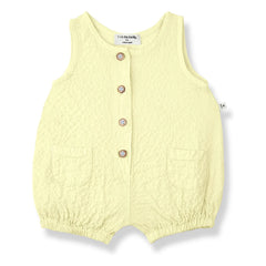 1+ in the Family - Etolia Seersucker Jumpsuit | Light Yellow