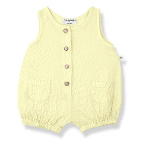 1+ in the Family - Etolia Seersucker Jumpsuit | Light Yellow