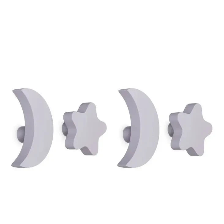 Nofred - Star and Moon Hooks - Set of 4 | Lilac