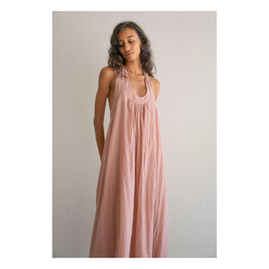 THEAVANT - La Plage Pamuk voile elbise | Bej