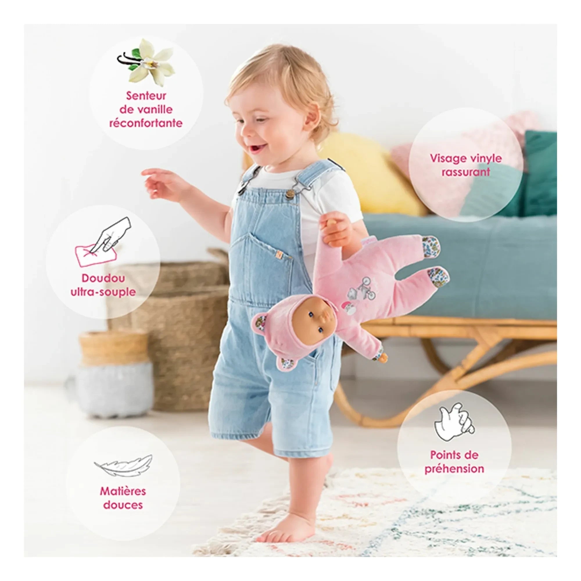 Corolle - Plush Toy - Pti' Cœur Bear Doll | Light Pink