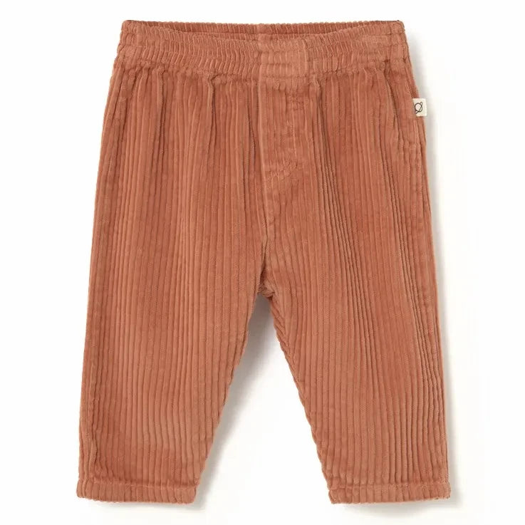 Cozmo - Miki Velvet Organic Cotton Trousers | Coral