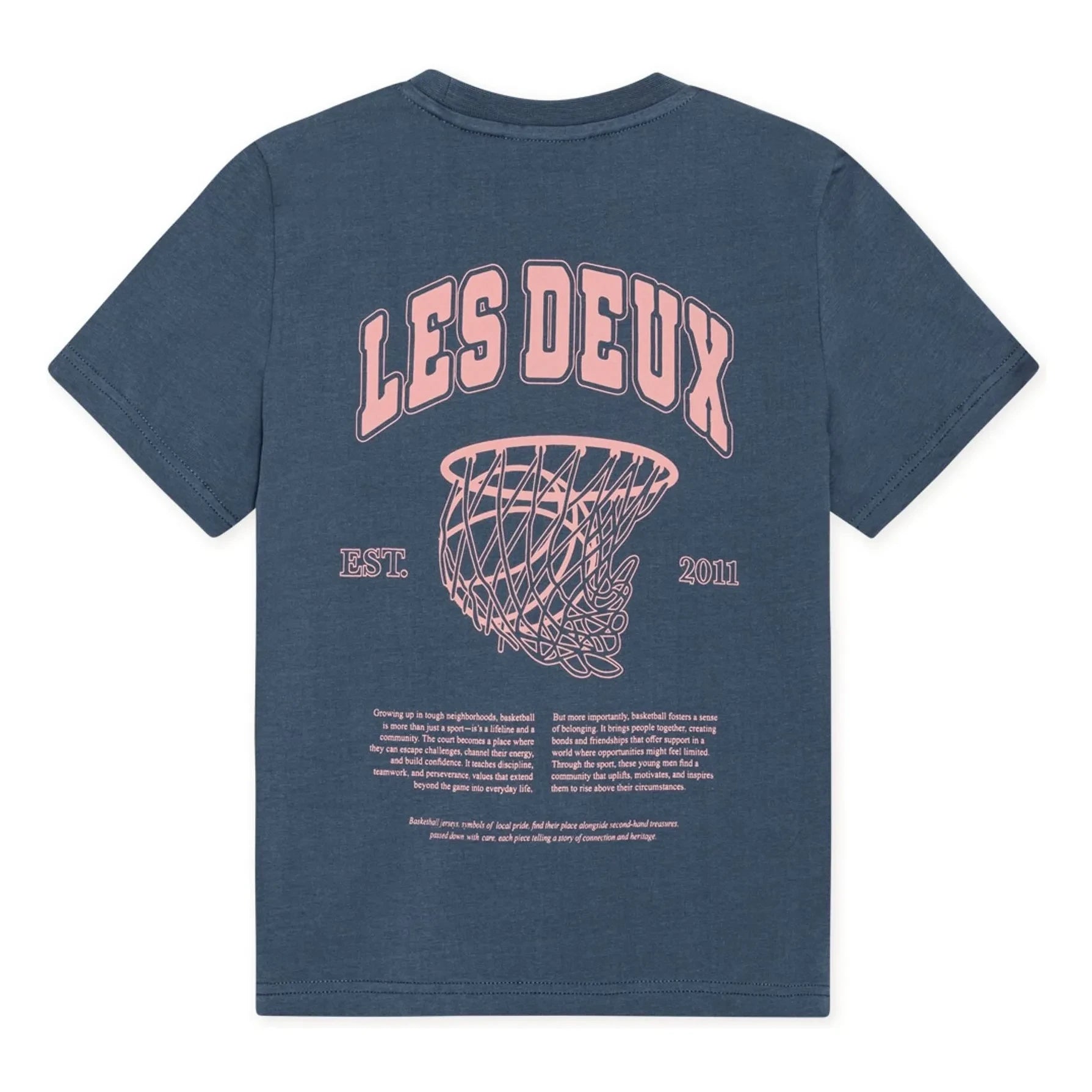 Les Deux - Hoop Organic Cotton T-Shirt | Blue