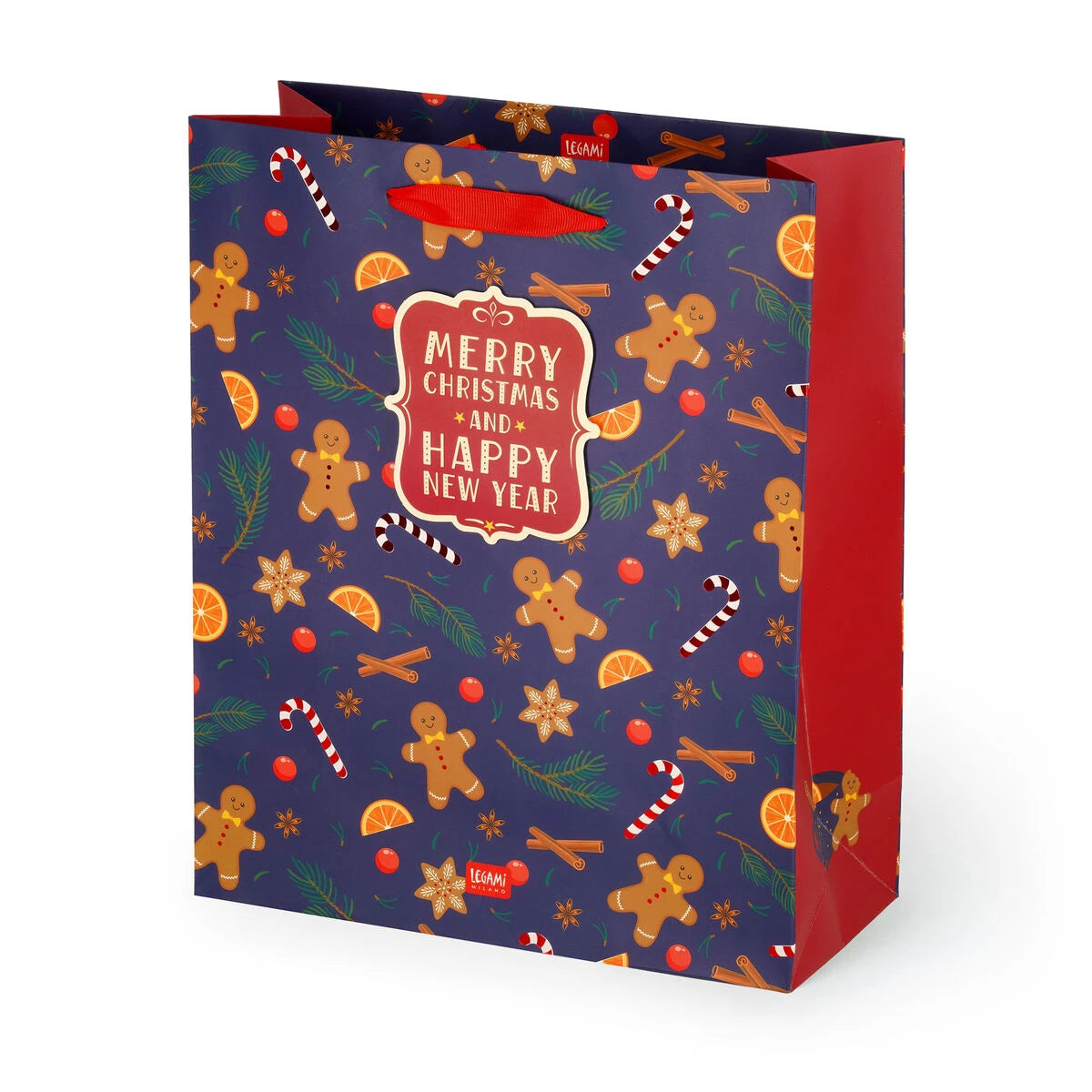 Legami - Gingerbread Christmas Gift Bag - Large