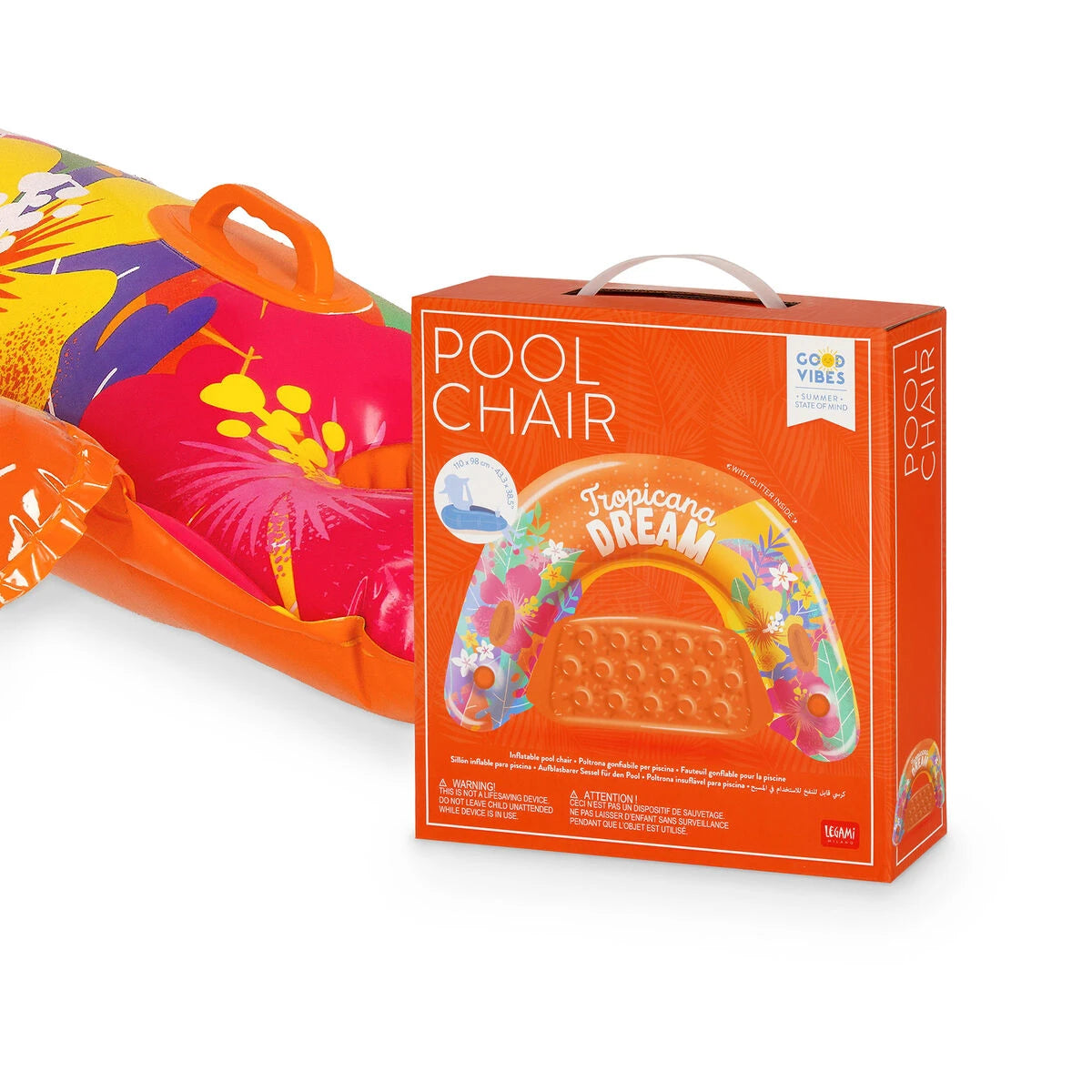 Legami - Inflatable pool chair - Tropicana Dream