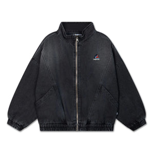Repose AMS - Organic Cotton Denim Windbreaker | Charcoal Gray