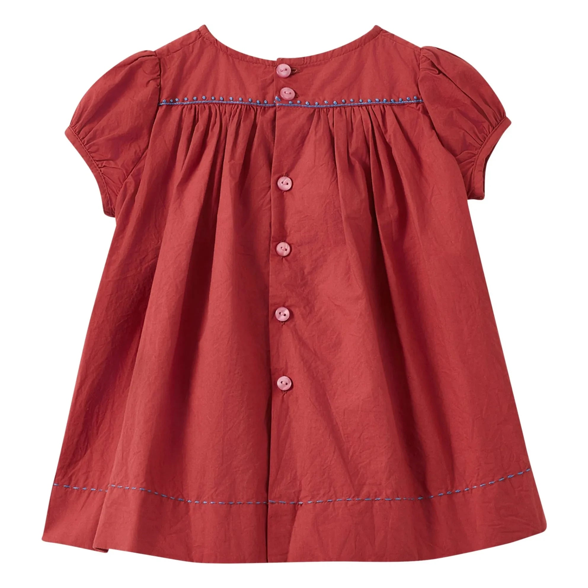 Caramel - Dress and Bloomer Smock Moringa Set | Burgundy