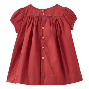Caramel - Dress and Bloomer Smock Moringa Set | Burgundy