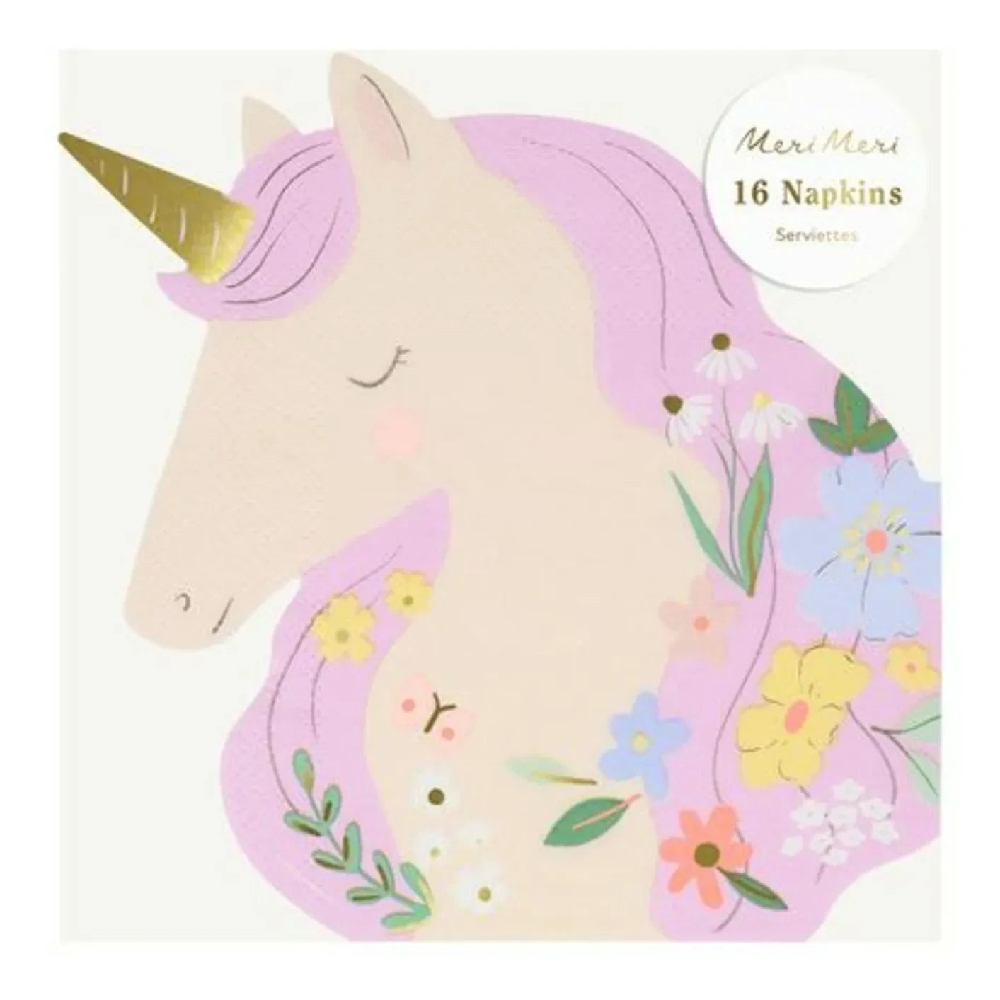 Meri Meri - Meadow Unicorns Large Paper Napkins - Set of 16