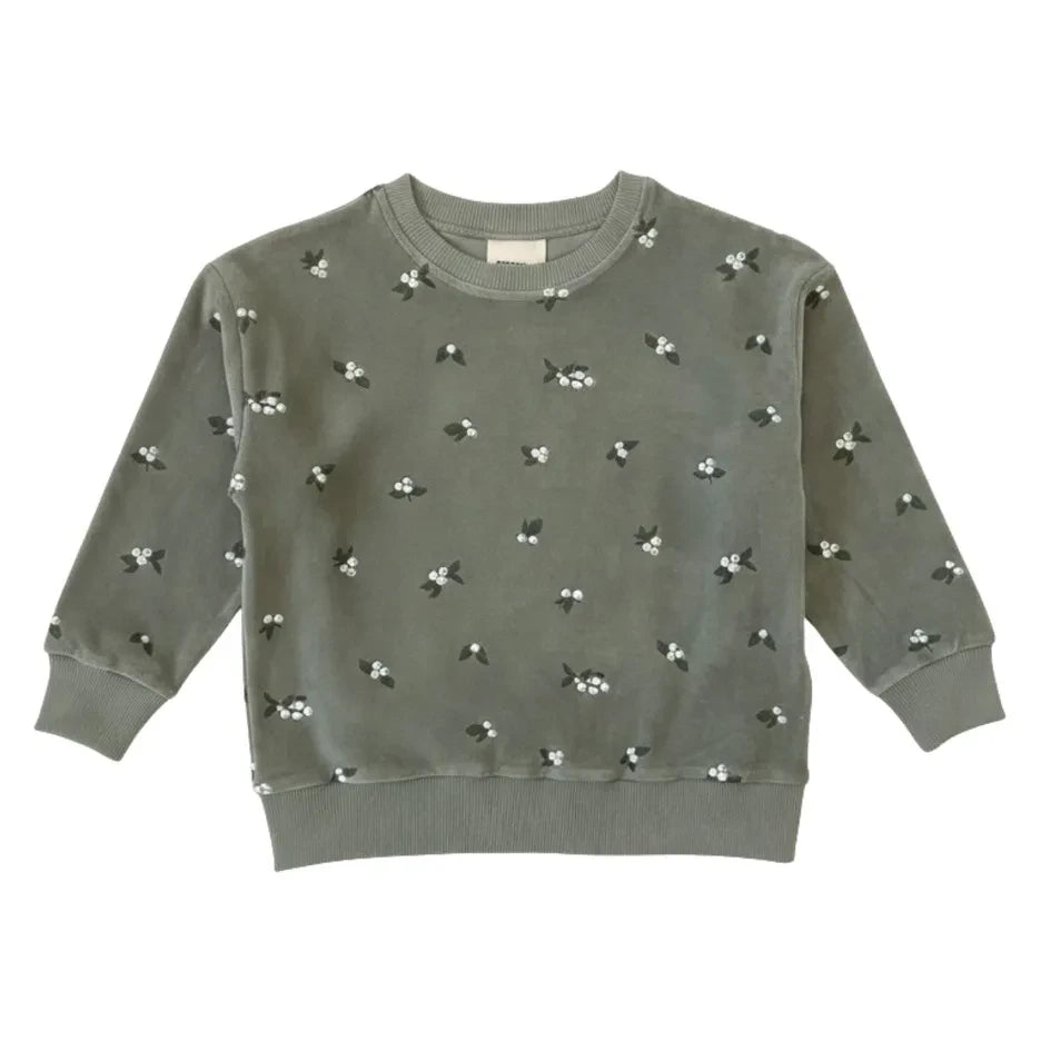 Studio Bohème - Bart Gui Organic Cotton Velour Sweatshirt | Khaki