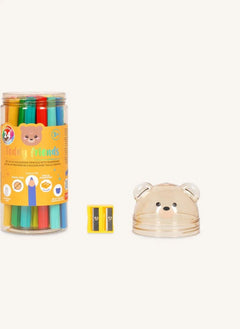 Legami - 24-Piece Teddy Friends Colored Pencil Set