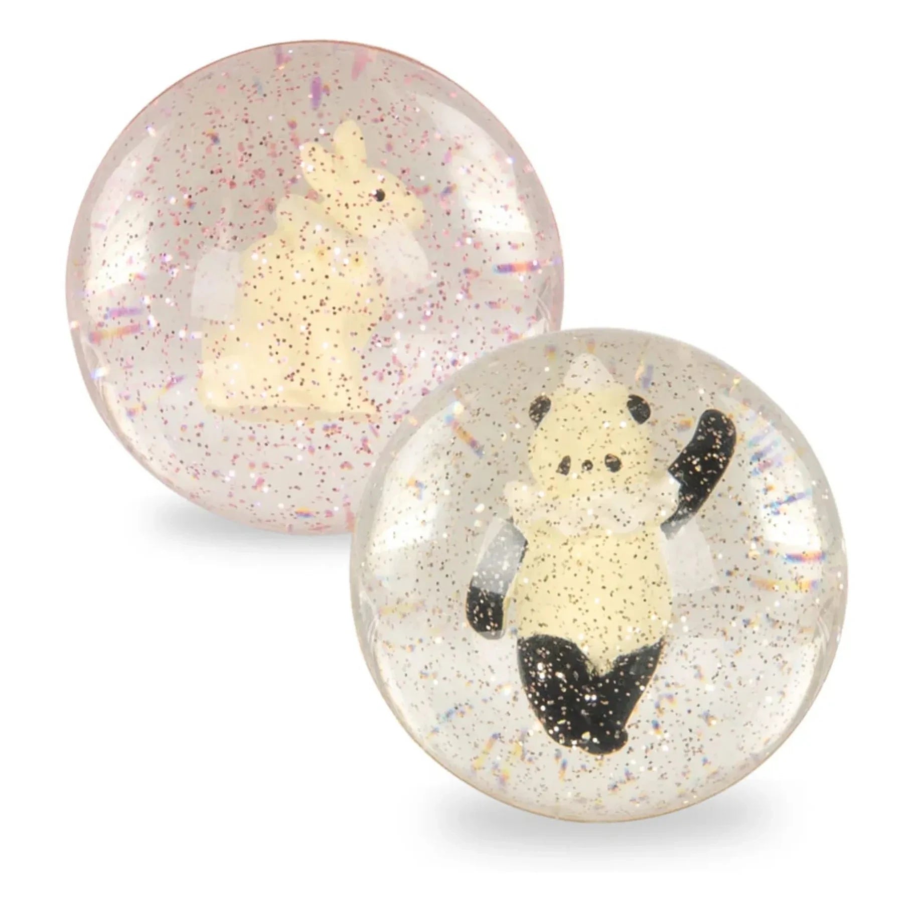 Konges Sløjd - Bunny/Panda Jumping Balls - 2-piece Set | Pink