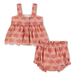 Chloé - Organic Cotton Top and Bloomer Set | Peach