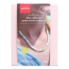 La Petite Épicerie - DIY Kit - Beaded Necklace with Heishi and Quartz Beads