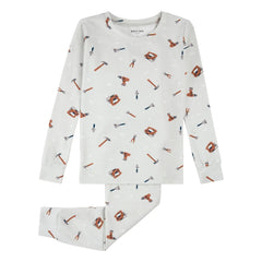 Petit Lem - Pyjamas Tools Organic Cotton and Modal | Gray
