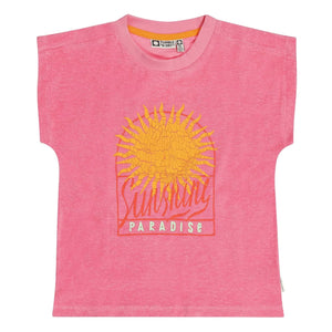 Tumble N'Dry - Anapolis Organic Cotton Towel T-Shirt | Pink