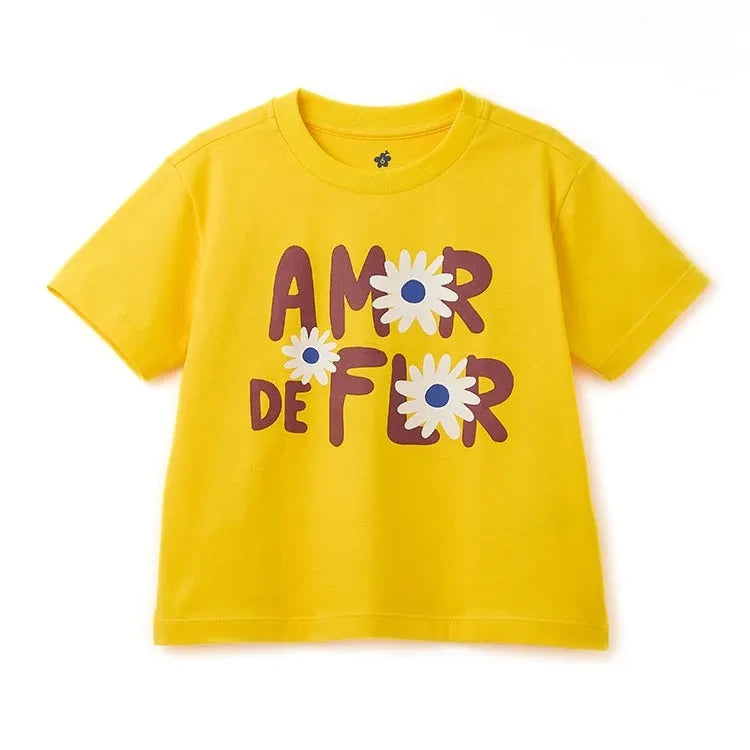 Fabula - Amor De Flor T-shirt | Mustard