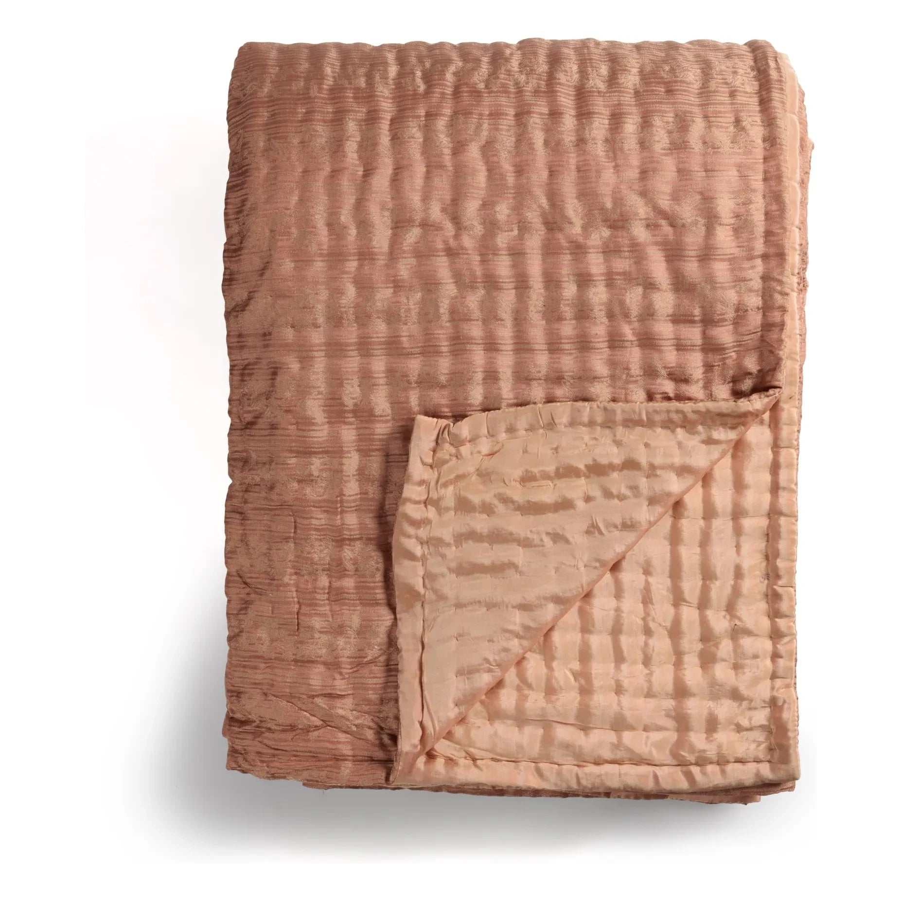 Le Monde Sauvage - Ritournelle Silk Bedspread | Blush
