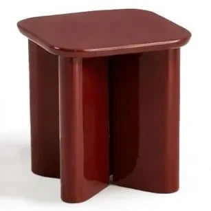 Gabrielle Paris - Garance polished wood side table | Red
