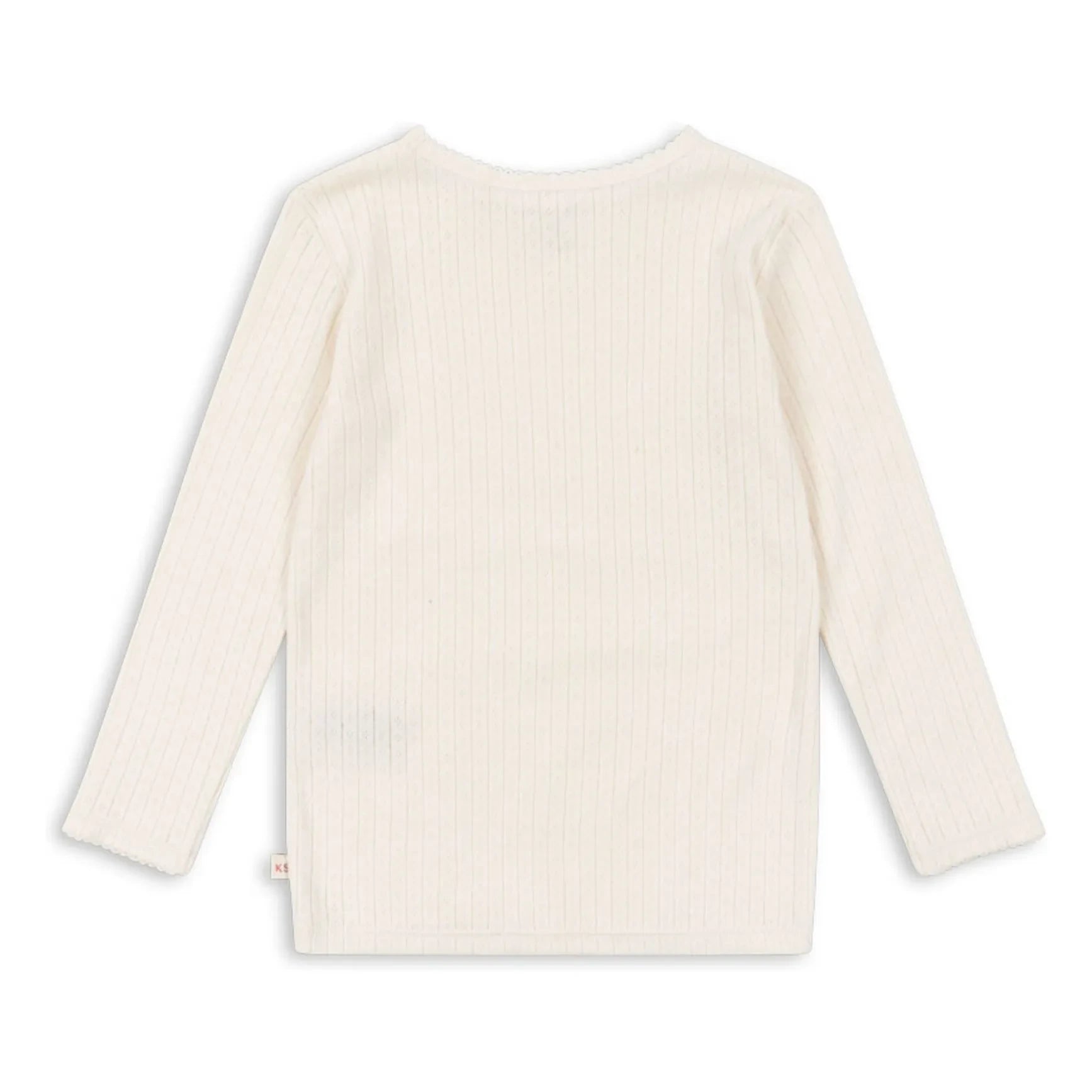 Konges Sløjd - Minnie Pointelle Organic Cotton T-Shirt | Ivory