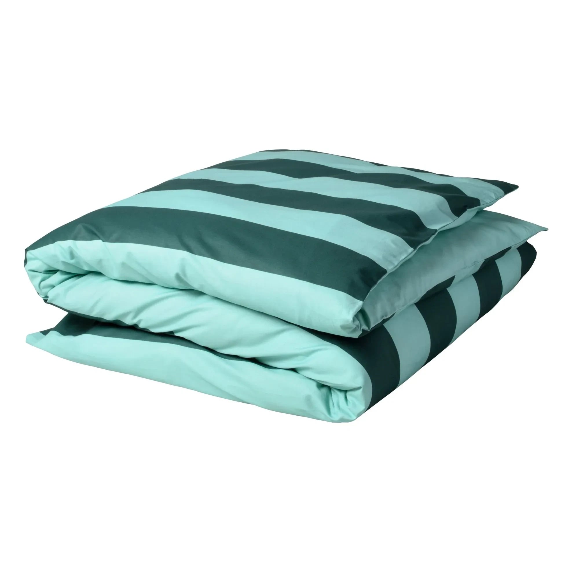 La cerise sur le gâteau - Striped Bedding Set Malo | Turquoise
