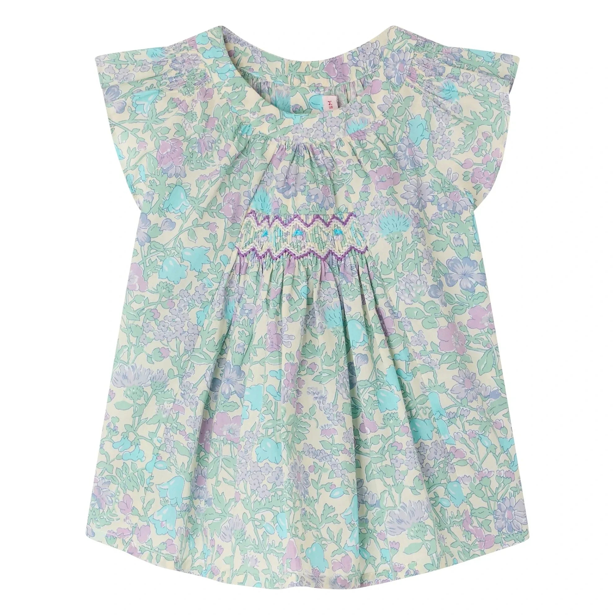 Bonpoint - Laurie Liberty Organic Cotton Blouse | Light Green
