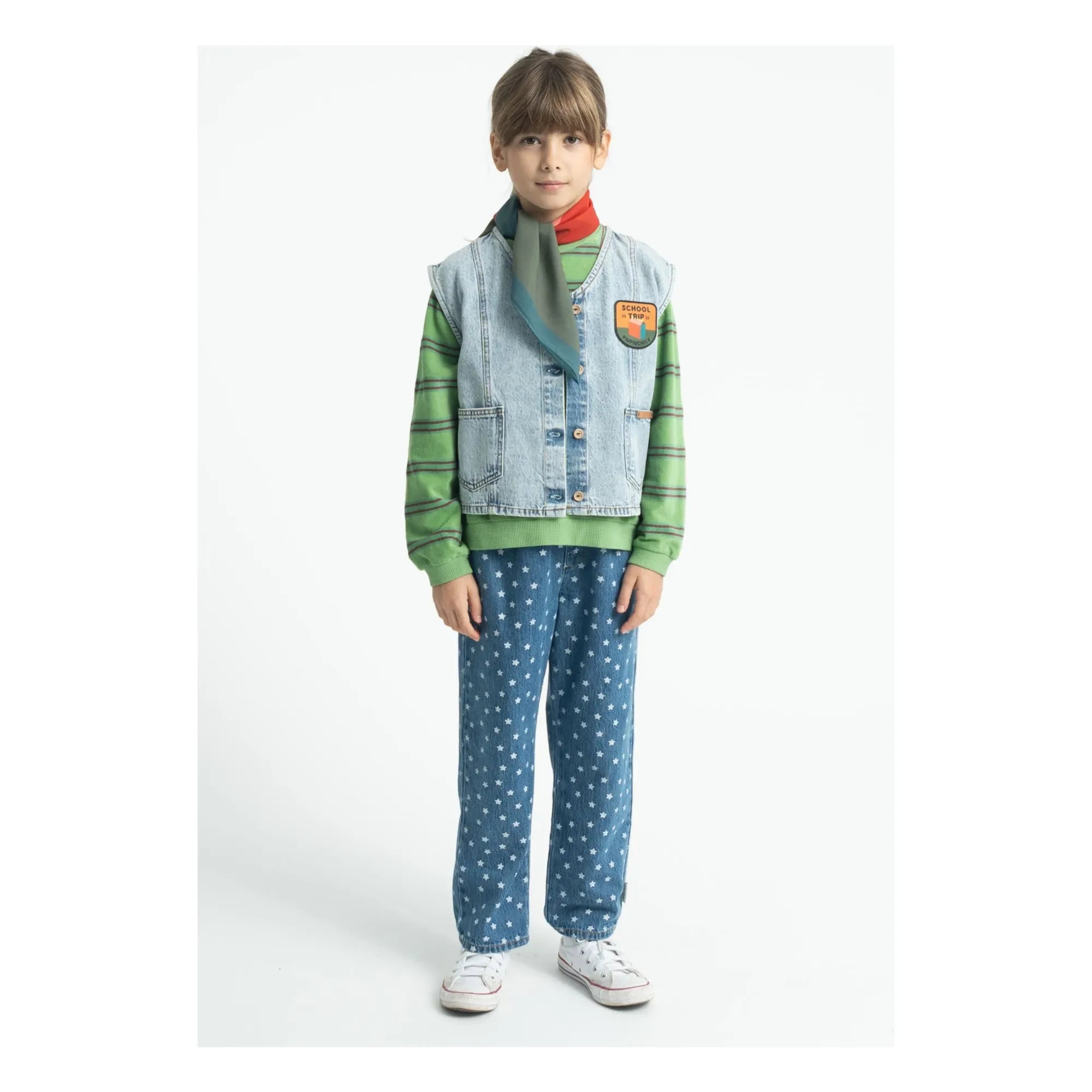 Piupiuchick - Striped Organic Cotton Sweatshirt | Green