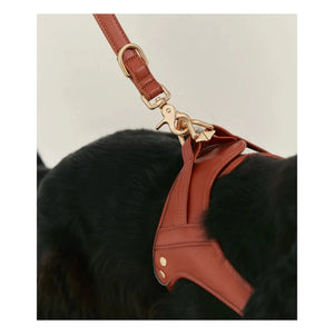 Cafide - Vegan Leather Dog Harness | Brown