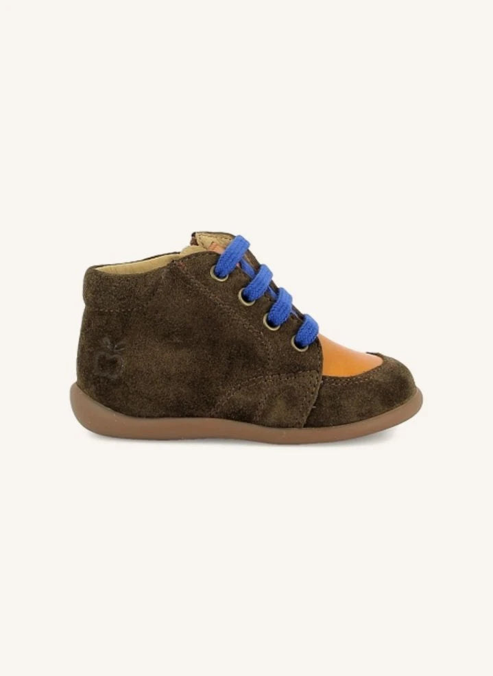 Pom d'Api - Stand-Up Zippy two-tone sneaker | Moss Green